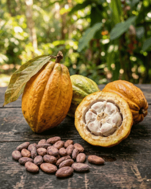 Theobroma cacao seeds
